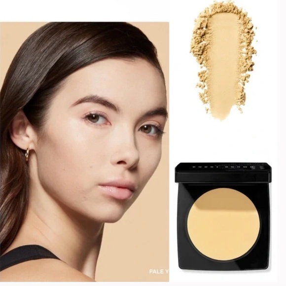 NIB Bobbi Brown Sheer Finish Pressed Powder in Pale Yellow - Picture 1 of 3